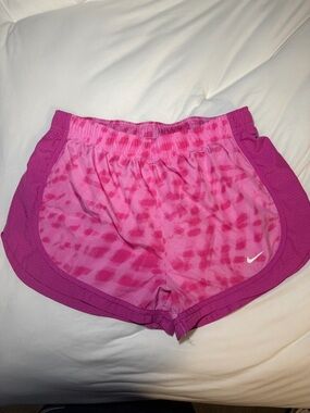 Nike Women's Pink Tie-Dye Athletic Shorts